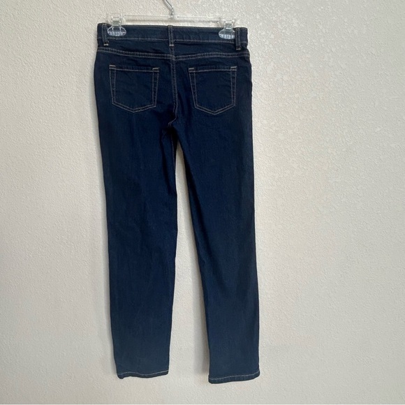 Cat & Jack Girls’ 12 Dark Blue Denim Jeans Super Stretch Straight Leg School - Picture 2 of 6